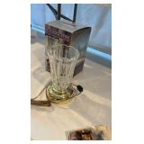 Kensington Collection "Abby" Crystal Hurricane Lamp - 24% Lead Crystal