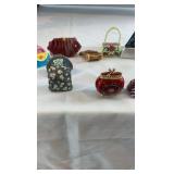 Huge Lot of 20+ Miniature Collectible Purses & Trinket Boxes - Fashion Themes