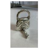 Brighton "Purse-Onality" Miniature Handbag Desk Clock - Crystal Embellished