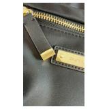 Calvin Klein Black Nylon Crossbody Bag – Gold Tone Hardware – Sleek Minimalist Design