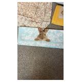 Vintage Table Linens & Textiles Lot – Quilted Placemats, Braid Trivets, & Embroidered Sunshine Towel