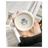 Set of 3 Collectible Fine Bone China vases plus creamer