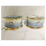 Ardleigh Elliott "Visions of Our Lady" porcelain music boxes.