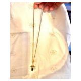 Angel themed jewelry set with earrings and necklace