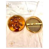 Vintage gold toned McM gold toned trinket set