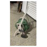 Suncast Portable Garden Hose Reel Cart with Hose