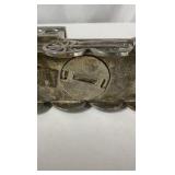 Vintage Godinger Silver-Plated Steam Locomotive Coin Bank