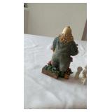 Precious Moments Miniature Nativity Set & 1997 Gardener Santa Figurine