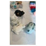 Eclectic Vintage Coin Bank Collection - Intel, University of Maryland & Blue Floral Mouse