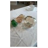 Vintage Textured Art Glass Piggy Bank Collection - Set of 4