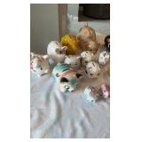 Vintage Ceramic & Glass Piggy Bank Collection - Hand-Painted & Specialty Set of 14