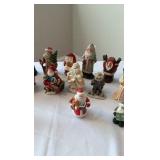 Father Christmas Multi-Style Figurine Lot - 20+ Piece International & Folk Art Set