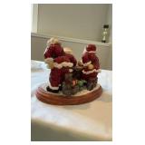 Santas Playing Poker Detailed Resin Holiday Tabletop Diorama