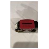 Vintage Specialty Coin Banks: Wells Fargo Stagecoach & Hand-Painted Ceramic Handbag