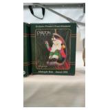 Vintage Carlton Cards Heirloom Ornament Set & Porcelain Carousel Horse Figurine