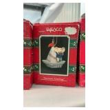 Vintage Enesco Treasury of Christmas Ornament Lot - 8-Piece Series Collection - Boxed