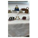 Huge Lot of 20+ Miniature Collectible Purses & Trinket Boxes - Fashion Themes