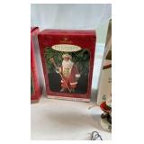 Hallmark & Norman Rockwell Christmas Ornament Lot – Joyful Santa Series 1st Edition & Vintage Porcelain
