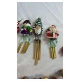 Vintage Holiday Small Items Lot – Coca-Cola Magnets, Wind Chimes, & Musical Bears – 18+ Piece Collection