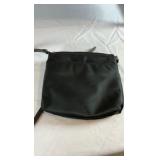 Calvin Klein Black Nylon Crossbody Bag – Gold Tone Hardware – Sleek Minimalist Design