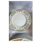 Vintage Fine China & Serving Lot – Signature Collection “Coronet” 43-Piece Service + W.S. George Platter