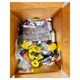 Box of vintage keychains