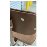 Vintage Industrial Adjustable Swivel Drafting Stool / Task Chair - Brown