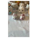 Vintage Ceramic & Glass Piggy Bank Collection - Hand-Painted & Specialty Set of 14