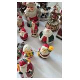 Vintage Santa Figurine & Ornament Collection - Multi-Piece Multi-Brand Holiday Lot