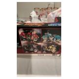 New Ray 1/6 Scale Indian Chief Die-Cast Motorcycle - Blue with Saddlebags - NIB