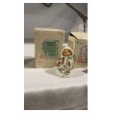 Enesco Cherished Teddies "Santa Express" 6-Piece Train & Decor Set - Boxed