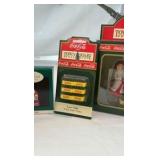 Vintage Coca-Cola Town Square Collection & Pepsi-Cola Collectible Ornament Set