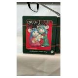 Vintage Carlton Cards Heirloom Ornament Set & Porcelain Carousel Horse Figurine