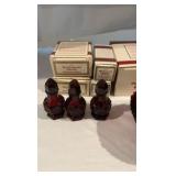 Avon 1876 Cape Cod Hostess Accessory Collection – Ruby Red Glass – 8 Piece Set