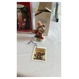 Hallmark & Norman Rockwell Christmas Ornament Lot – Joyful Santa Series 1st Edition & Vintage Porcelain