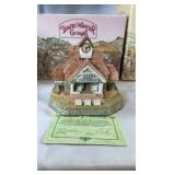 David Winter Cottages Collection – 4 Piece Hand-Painted Set – Includes Tudor Manor & The Pavilion