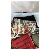 Assorted Handbag & Tote Collection – 6 Piece Variety Set – Crossbody, Shoulder & Canvas Bags