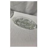 Large Collection of Vintage Pressed and Cut Clear Glassware - 12 Pieces