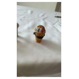 Precious Moments Miniature Nativity Set & 1997 Gardener Santa Figurine