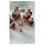 Vintage Santa Figurine & Ornament Collection - Multi-Piece Multi-Brand Holiday Lot