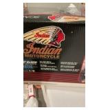 New Ray 1/6 Scale Indian Chief Die-Cast Motorcycle - Blue with Saddlebags - NIB