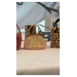 Complete Collection of Miniature Purse Figurines - 22 Piece "Just the Right Style" Textured Resin Set