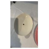 Vintage Corning Ware Replacement Lids - Floral Bouquet & Pink Buffet Server