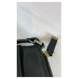 Calvin Klein Black Nylon Crossbody Bag – Gold Tone Hardware – Sleek Minimalist Design