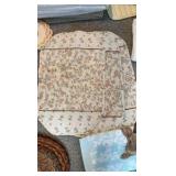 Vintage Table Linens & Textiles Lot – Quilted Placemats, Braid Trivets, & Embroidered Sunshine Towel