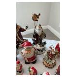 Vintage Santa Figurine & Ornament Collection - Multi-Piece Multi-Brand Holiday Lot