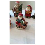 Father Christmas Multi-Style Figurine Lot - 20+ Piece International & Folk Art Set