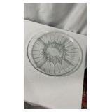 Large Collection of Vintage Pressed and Cut Clear Glassware - 12 Pieces