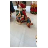 Father Christmas Multi-Style Figurine Lot - 20+ Piece International & Folk Art Set