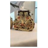 Vintage Hand-Painted Resin Trinket Box Collection – 15 Piece Textured Miniature Purse Set